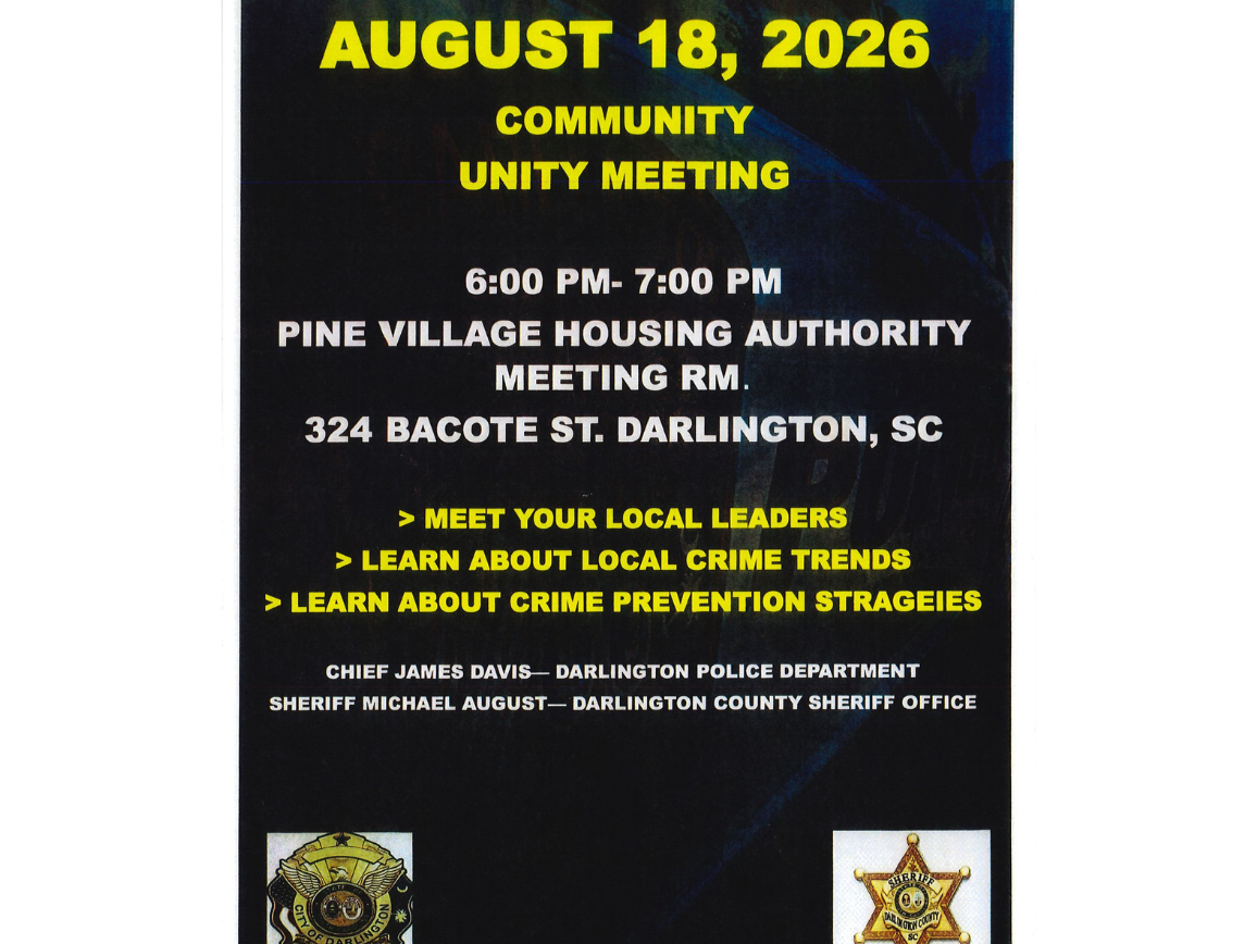 Community Unity Meeting – August 18, 2026